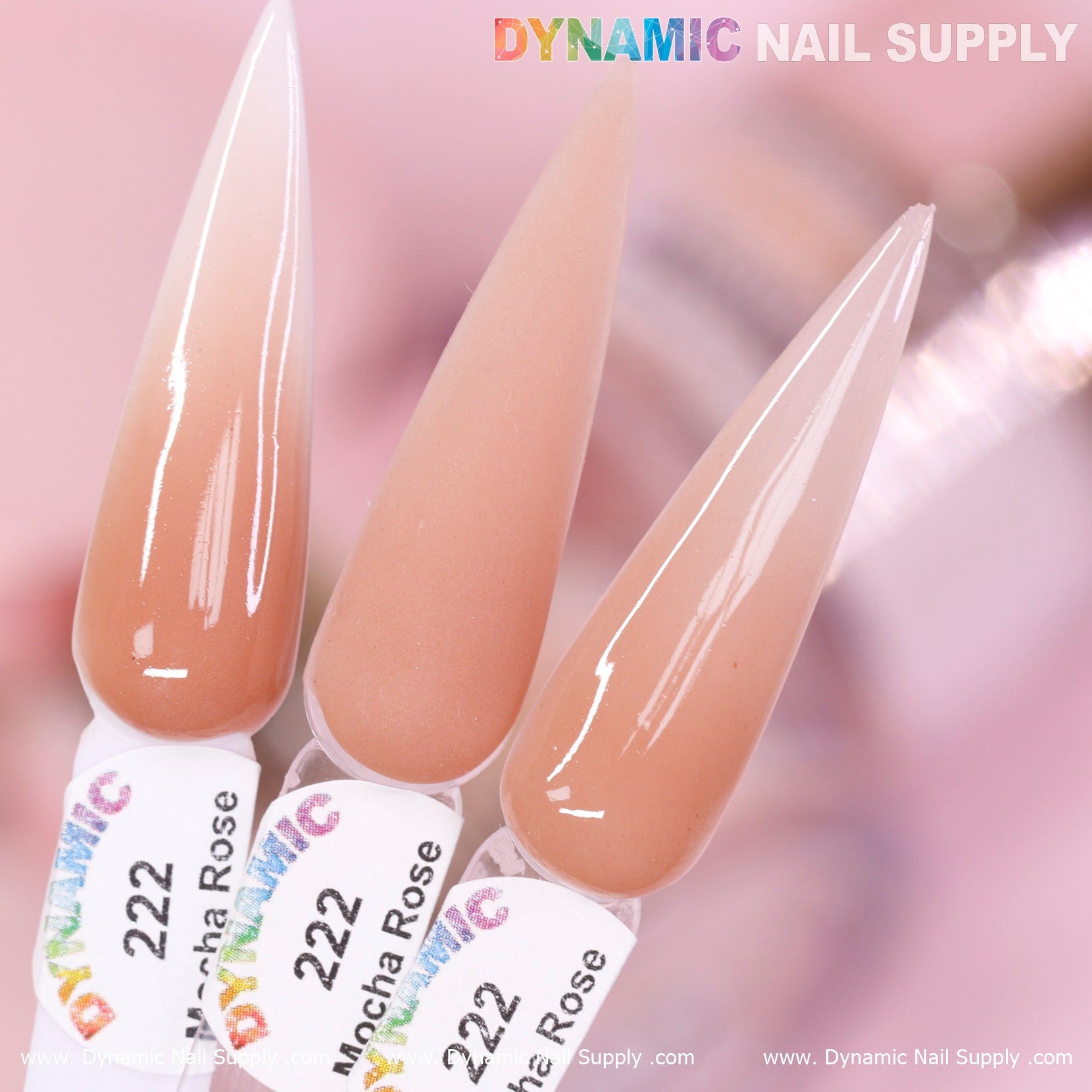 Mocha Rose - Nude Acrylic Powder (#222) Chocolate tone cover acrylic