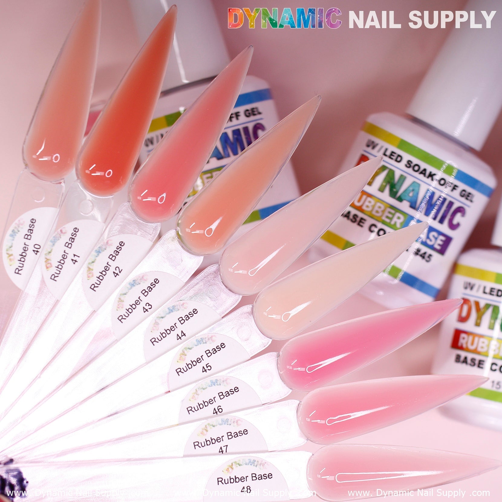 (BIAB) Rubber Base gel (Builder Gel in a Bottle) Number 40 to 48 collection