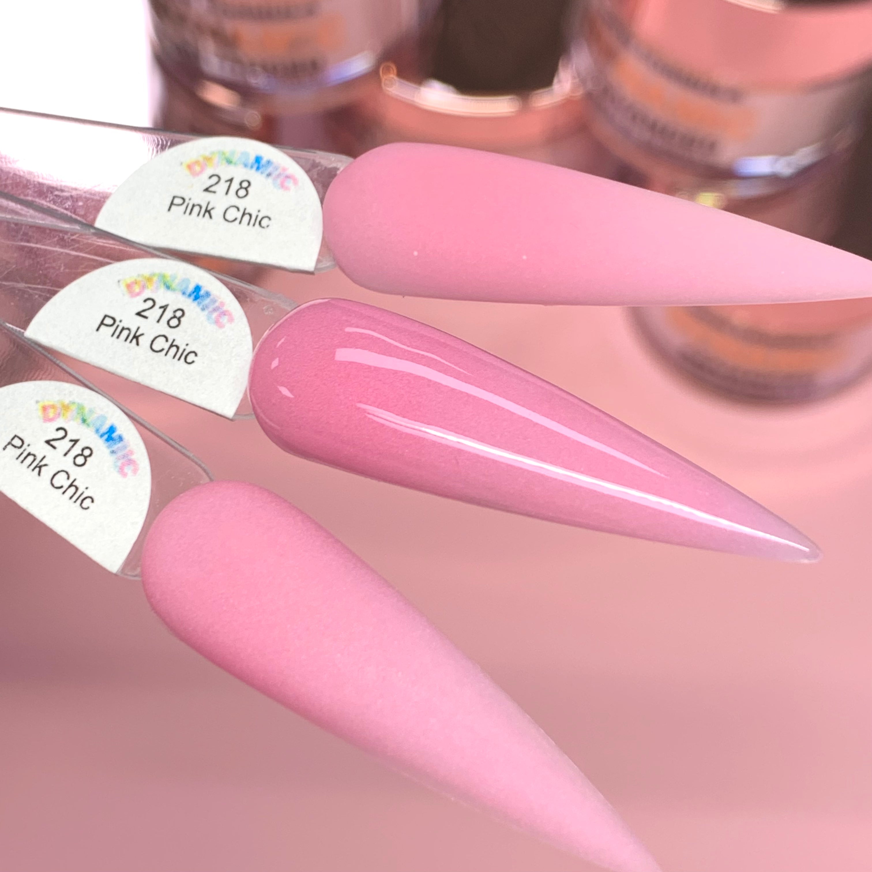 Pink Chic Nude Acrylic Powder (#218) Pink Nude Color for summer time