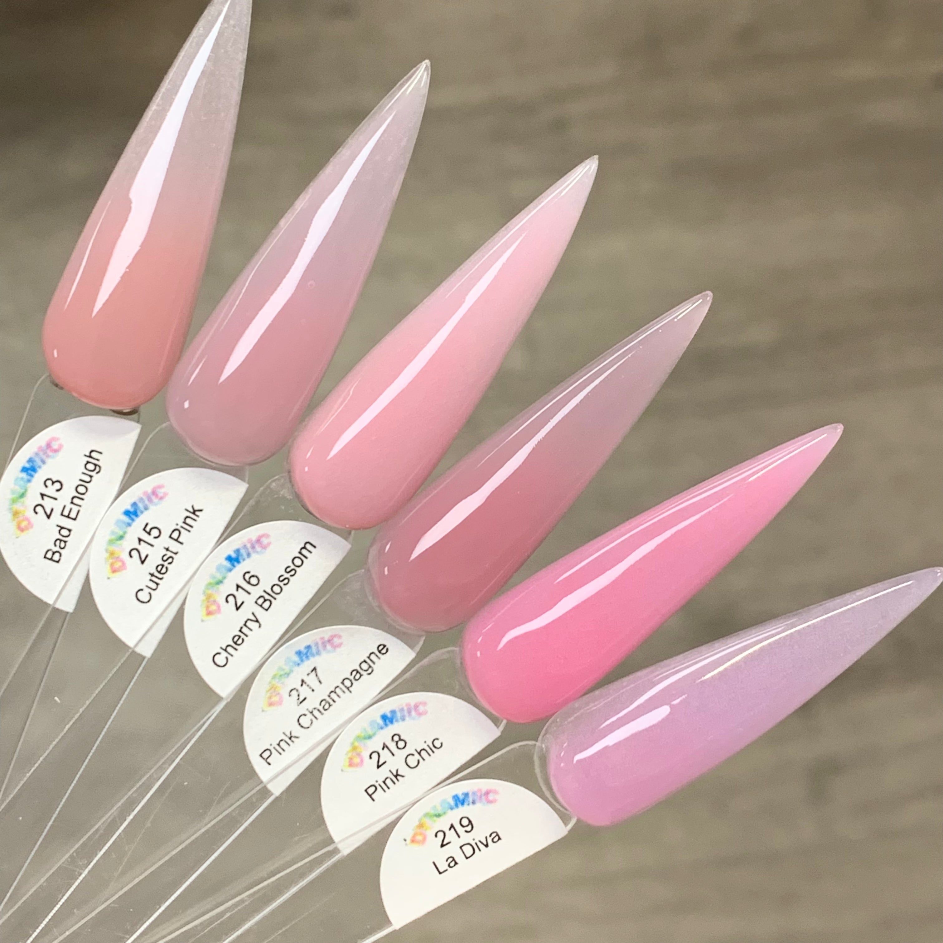 Cherry Blossom Nude Acrylic Powder (#216) bright pink acrylic for Pink & White Ombre nails