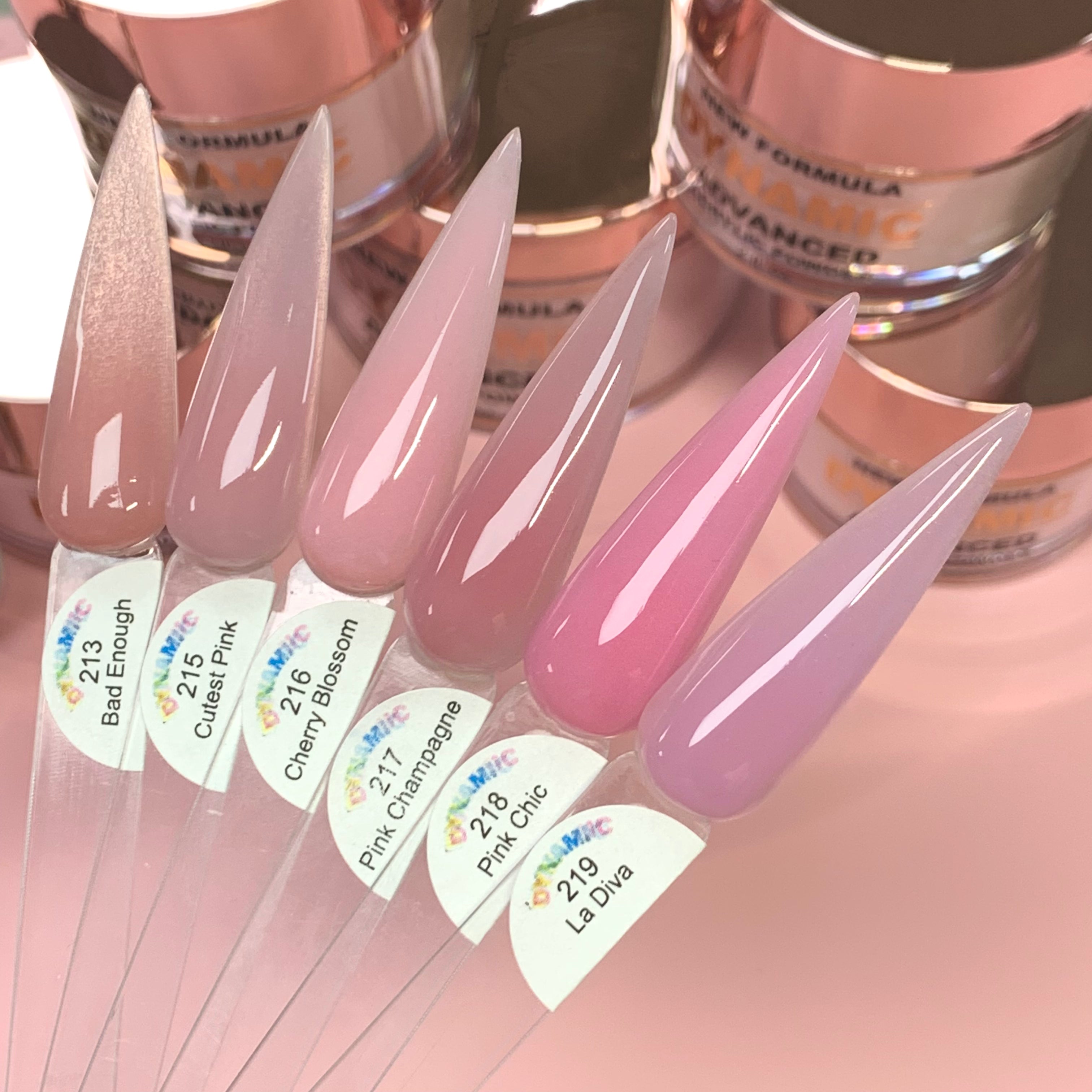 Pink Chic Nude Acrylic Powder (#218) Pink Nude Color for summer time