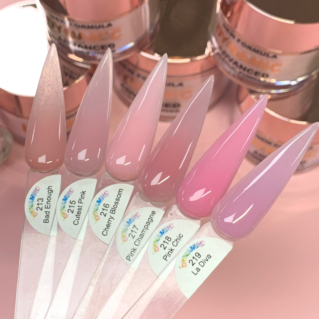 "La Diva" Nude Acrylic Powder (#219) Dragon Pink Purple Nude Color