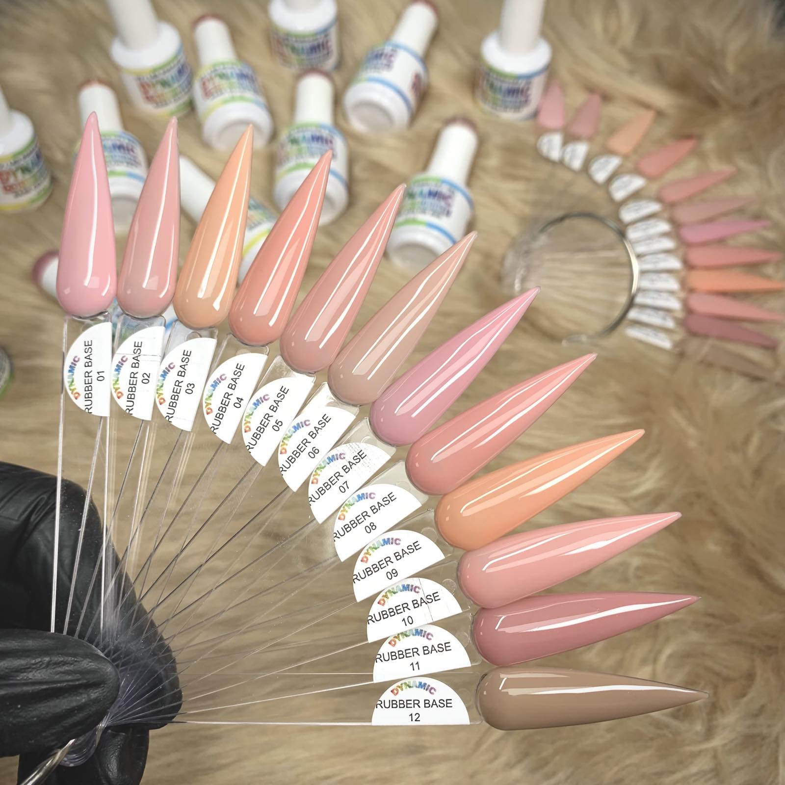 (BIAB) Rubber Base Nude Color Builder Gel Polish Collection From 01 to 12