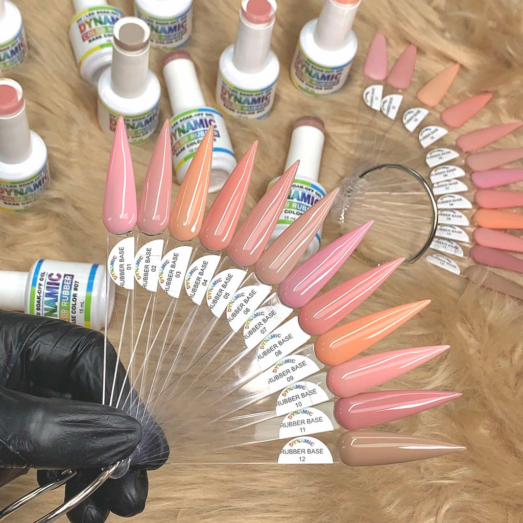 (BIAB) Rubber Base Nude Color Builder Gel Polish Collection From 01 to 12