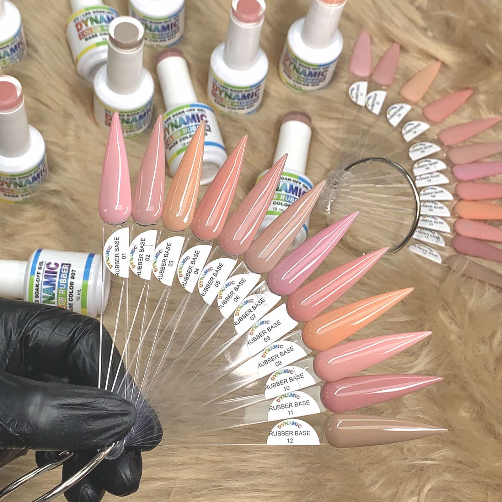 (BIAB) Rubber Base Nude Color Builder Gel Polish Collection From 01 to 12